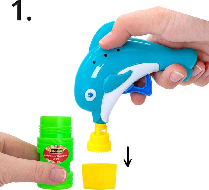 Actual product image Idena Bubble gun dolphin