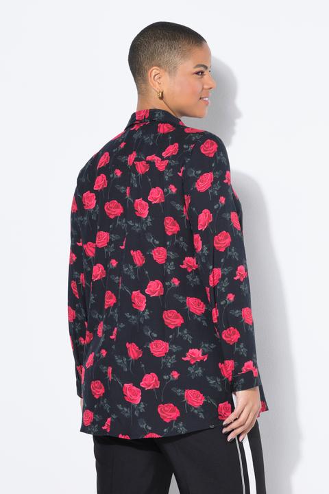 Image du produit Studio Untold Chemisier, coupe Boxy Shape. Imprimé roses XL (XL)