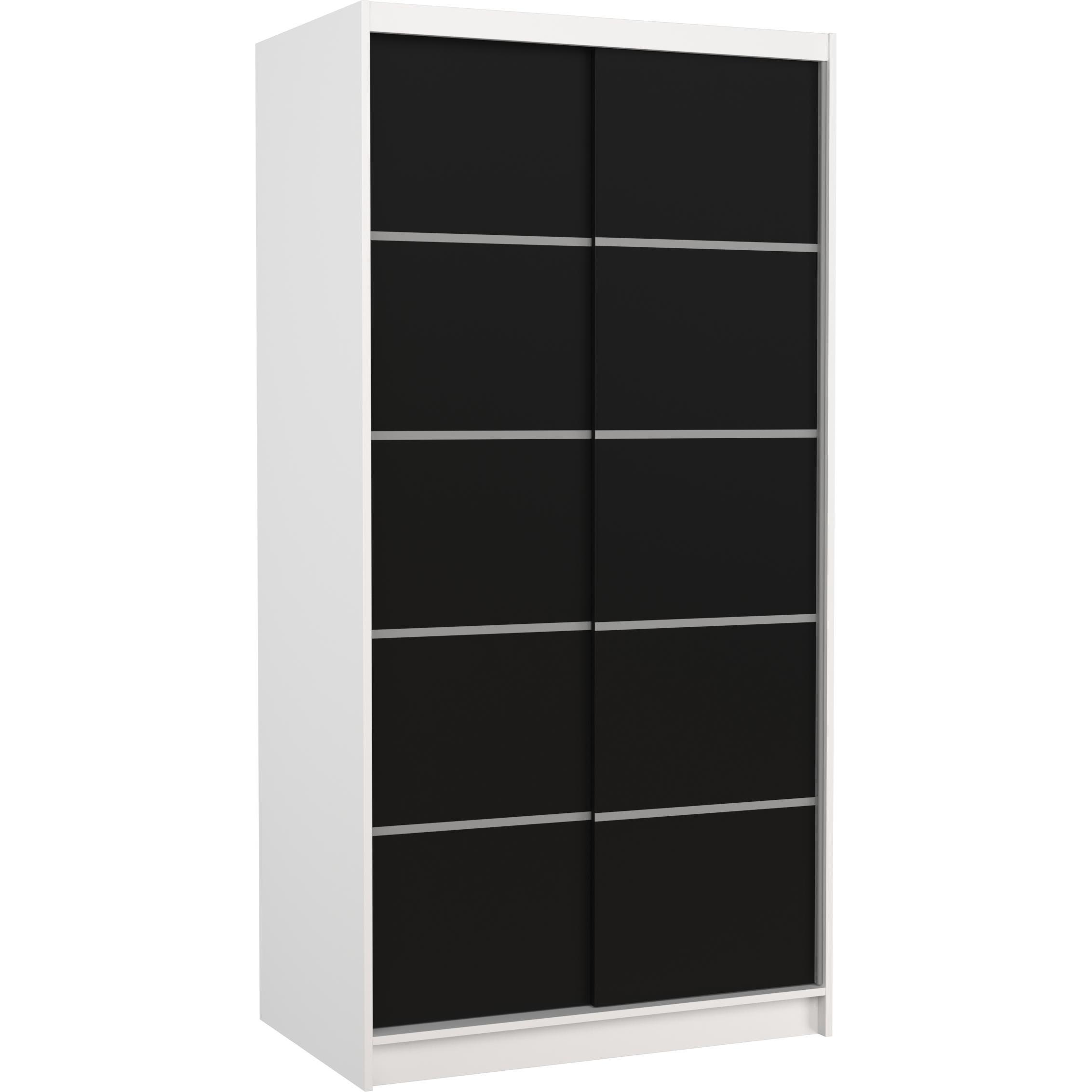 ADRK Furniture, Kleiderschrank, Verschiebbarer Kleiderschrank RIVA 100