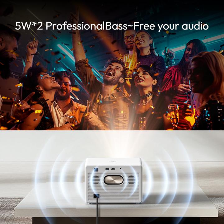 Image du produit Byintek T5 Max Projector (Full HD, 1000 lm, 1.2:1)