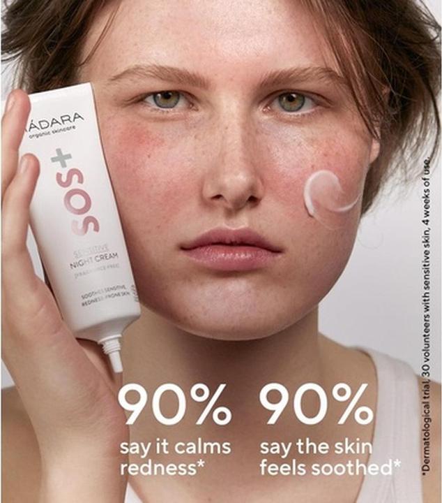 Image du produit Madara MÃDARA - Night cream SOS+ ( Crème de nuit sensible) 70 ml (Crème pour le corps, 70 ml)
