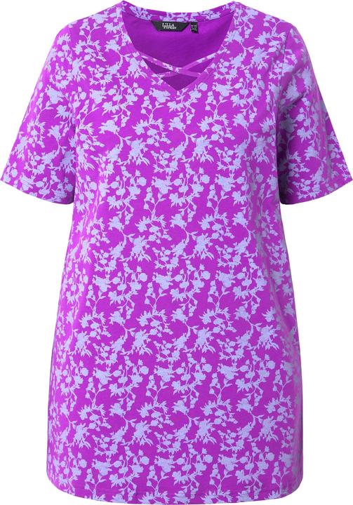 Produktbild Ulla Popken T-Shirt, Zierbänder, V-Ausschnitt, Halbarm (42, 44)