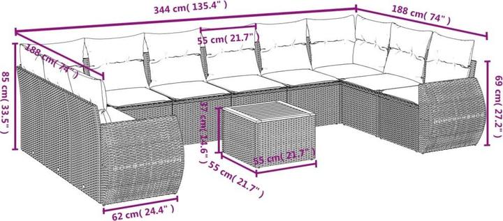 Produktbild vidaXL Crosby
