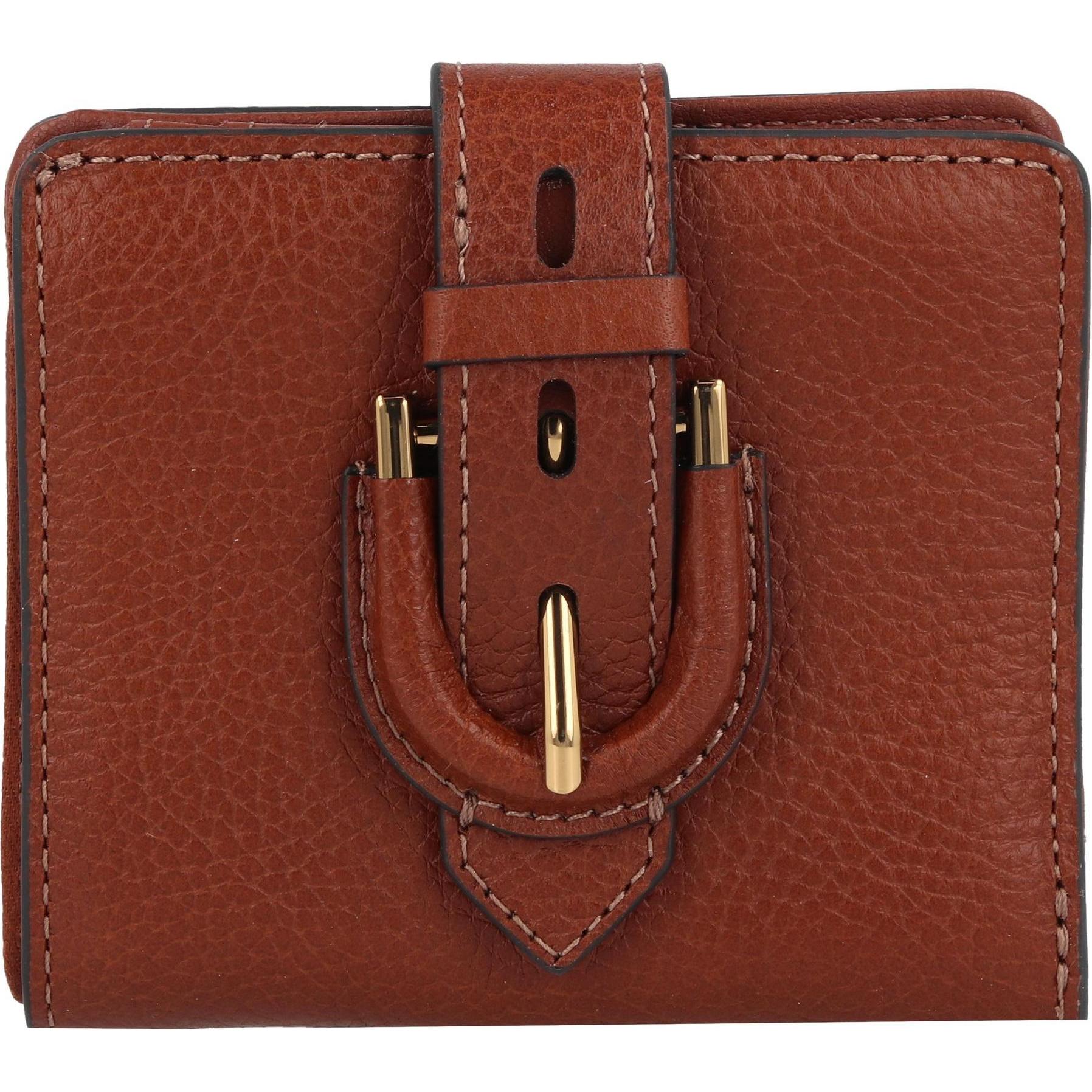 Fossil, Damen, Portemonnaie, Harwell Geldbörse Leder 10 cm, Braun