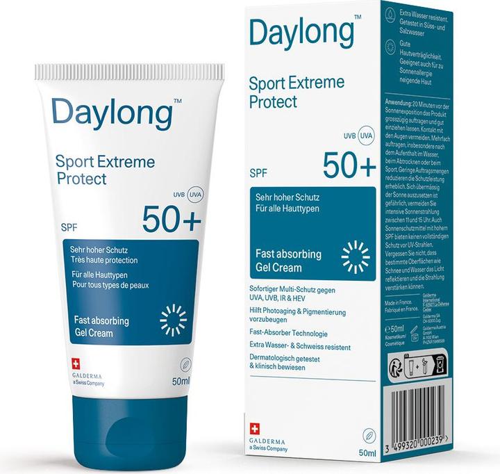 Actual product image Daylong Sport Active Protection Hydro (Suntan cream, SPF 50+, 50 ml, 75 g)