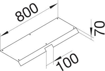 Actual product image Hager AKBA4000701 (80 cm)