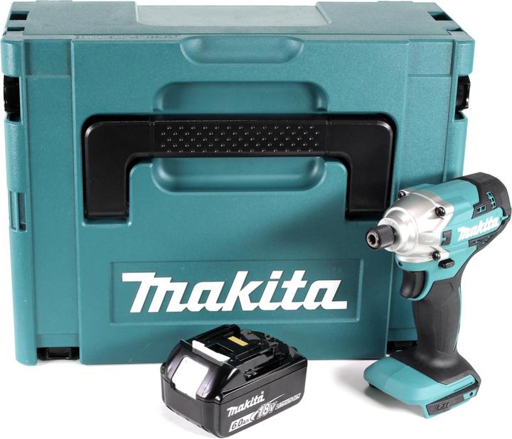 Produktbild Makita DTD 156 G1J Akku Schlagschrauber 18V 155Nm + 1x Akku 6,0Ah + Makpac - ohne Ladegerät