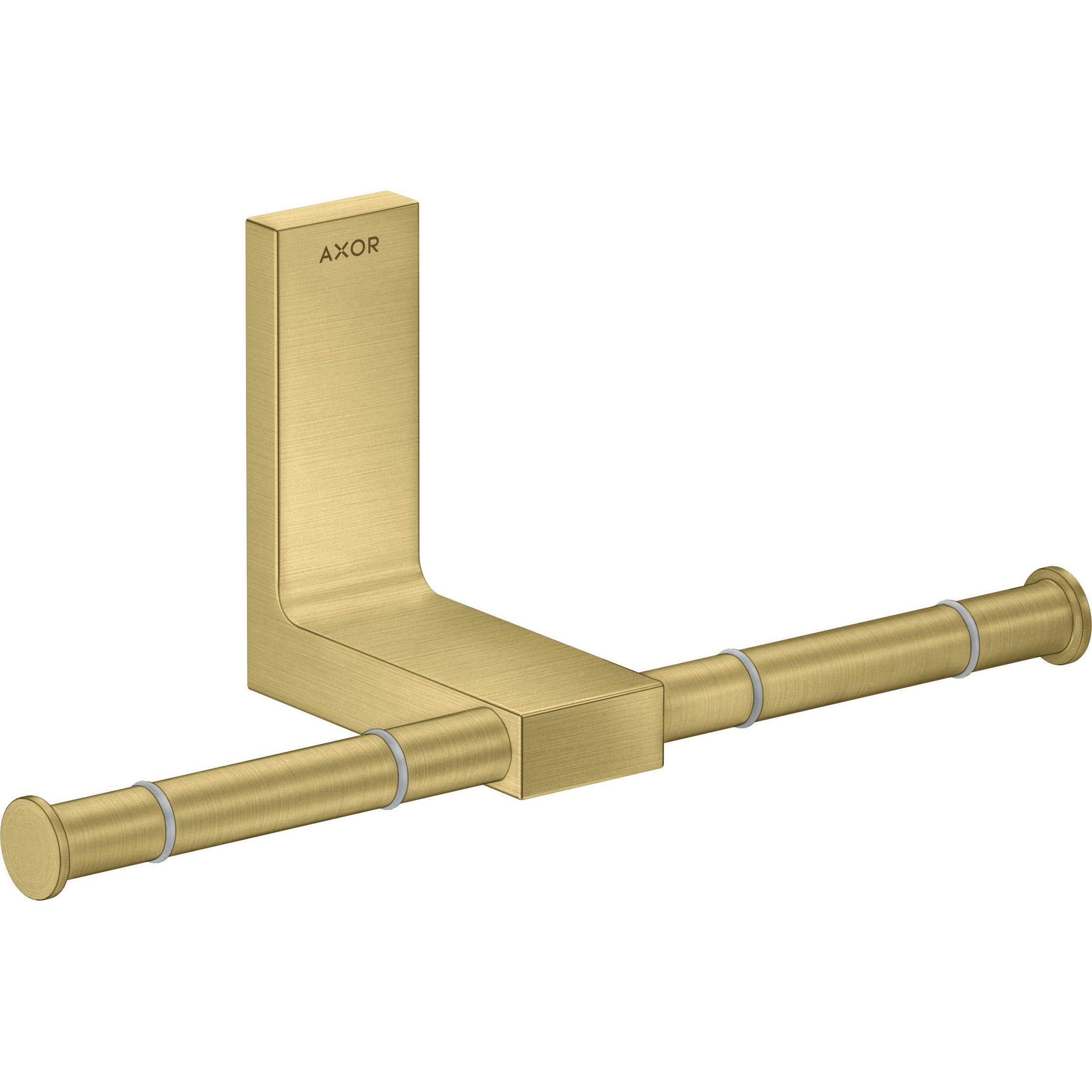 hansgrohe, Toilettenpapierhalter, AXOR Universal Rectangular Toilettenpapierhalter, Metall, doppelt, 42657