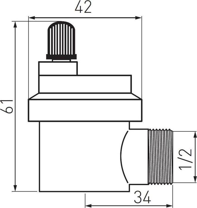 FERRON Automatic Vent Lateral 1/2nl
