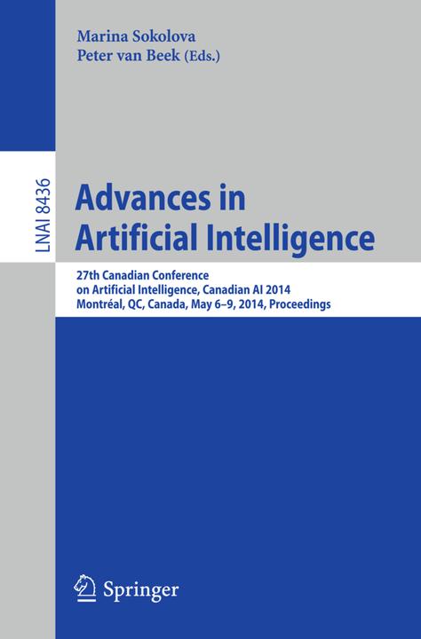 Advances in Artificial Intelligence (Englisch, Marina Sokolova, Peter van Beek, 2014)