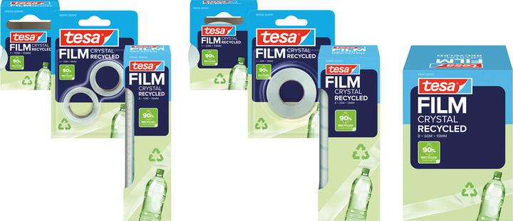 Produktbild tesa tesafilm® ECO & CRYSTAL Klebefilm 2 Rollen je 10m:19mm (19 mm)