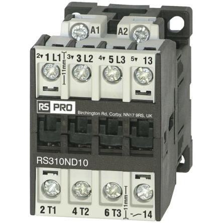 Rs Pro Leistungsschütz 110 V-Spule, 3 400 V / 10 A 4 kW, Relais