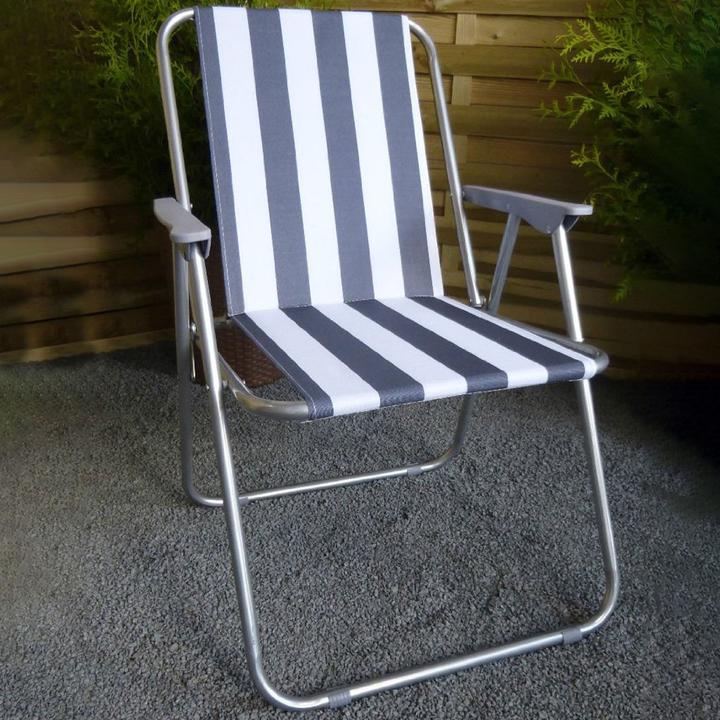 Produktbild Casativo Camping Klappstuhl, blau/weiss