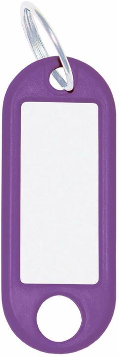Actual product image Wedo Keyring 18 mm with ring, purple, 100 pieces