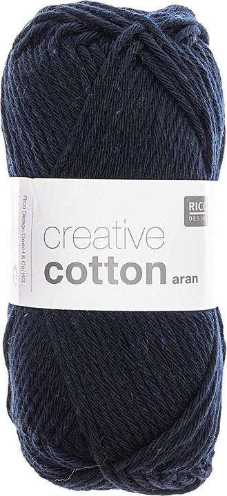 Image du produit Rico Design Laine Coton Créatif Aran 50 g Bleu foncé (85.85 m)