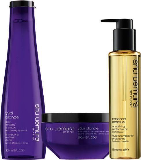 Shu Uemura yūbi blonde Cool Highlights Set (Hair care set)