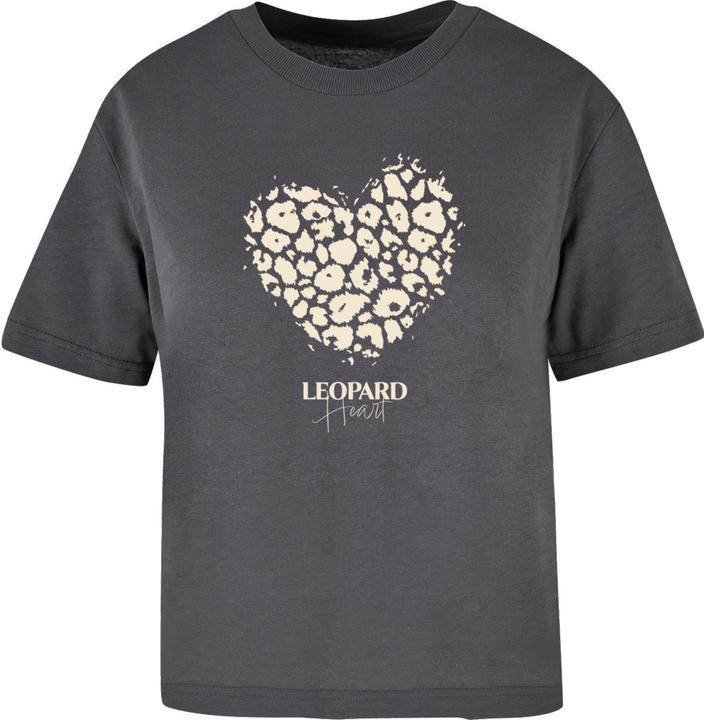 Produktbild Merchcode Ladies Leopard Heart Everyday Tee - 193473 (S)