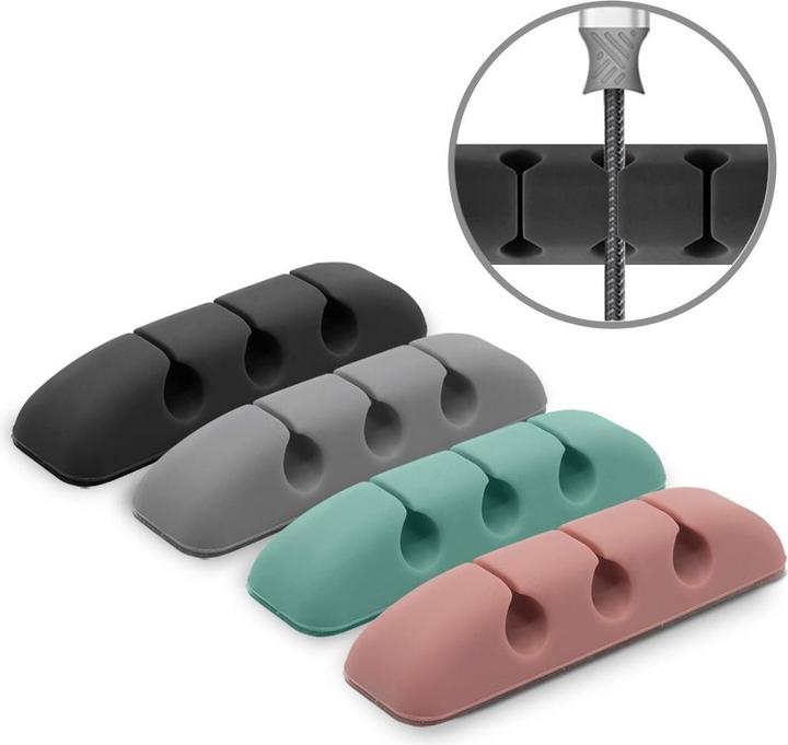 Ringke Silicone Cable Organizer 4 pack (ASSORTED COLORS)
