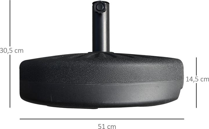 Produktbild Outsunny Schirmständer befüllbar mit Wasser oder Sand