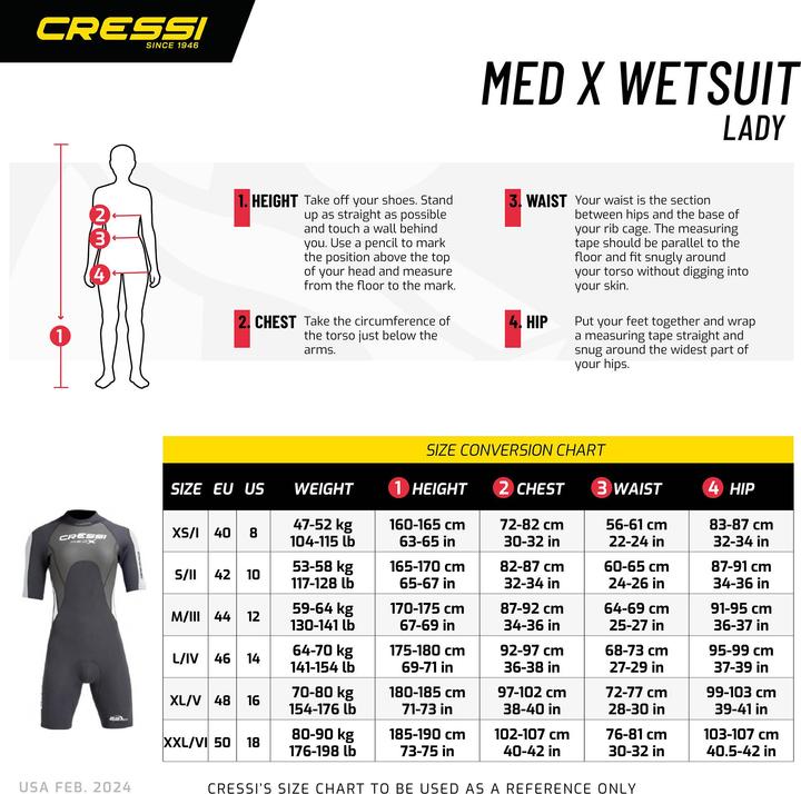 Produktbild Cressi Med X (2.5 mm, S)