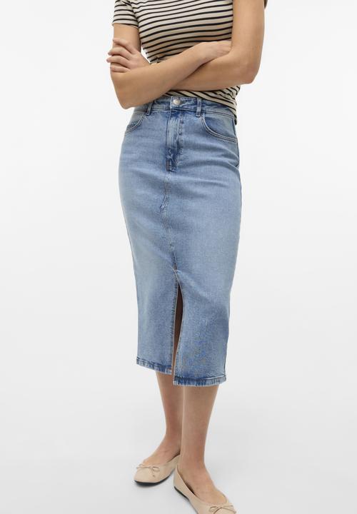 Immagine prodotto Vero Moda Vmnatalie Hr Midi Dnm Skirt Mix Noos (XS)