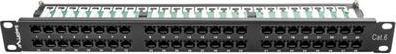 Productafbeelding Lanberg Patchpaneel 48 poort 1U, cat. 6, zwart