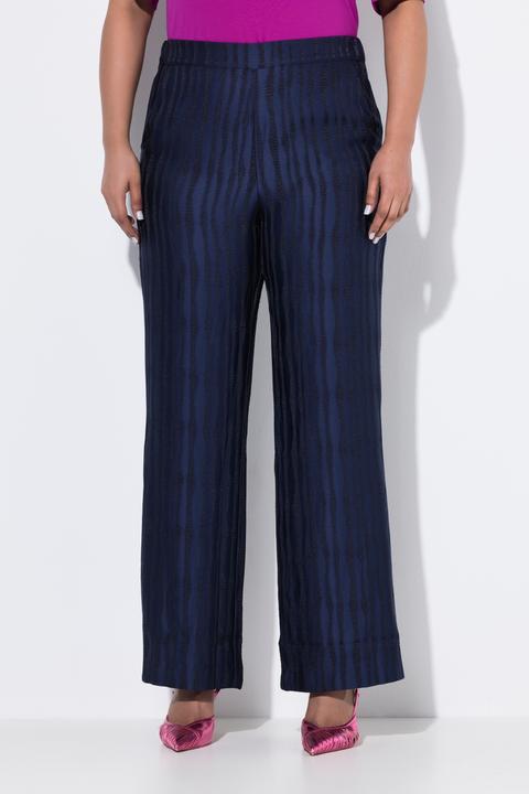 Actual product image Ulla Popken Striped Textured Pants (48)