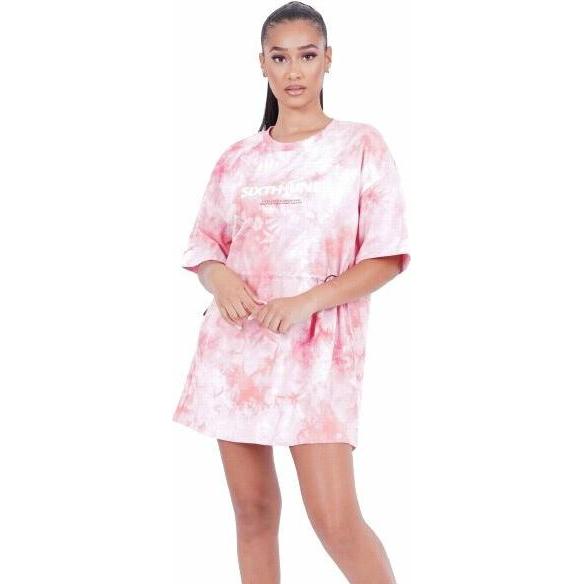Thumbnail - Sixth June, Damen, Kleider, enkleid tie and dye, Pink, (M)