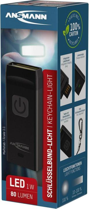 Actual product image Ansmann KL80R LED key light battery-operated 80 lm 18 g (5.50 cm, 80 lm)