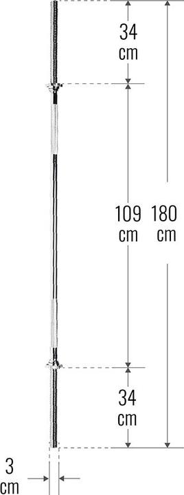 Image du produit Gorilla Sports Barre d'haltère long