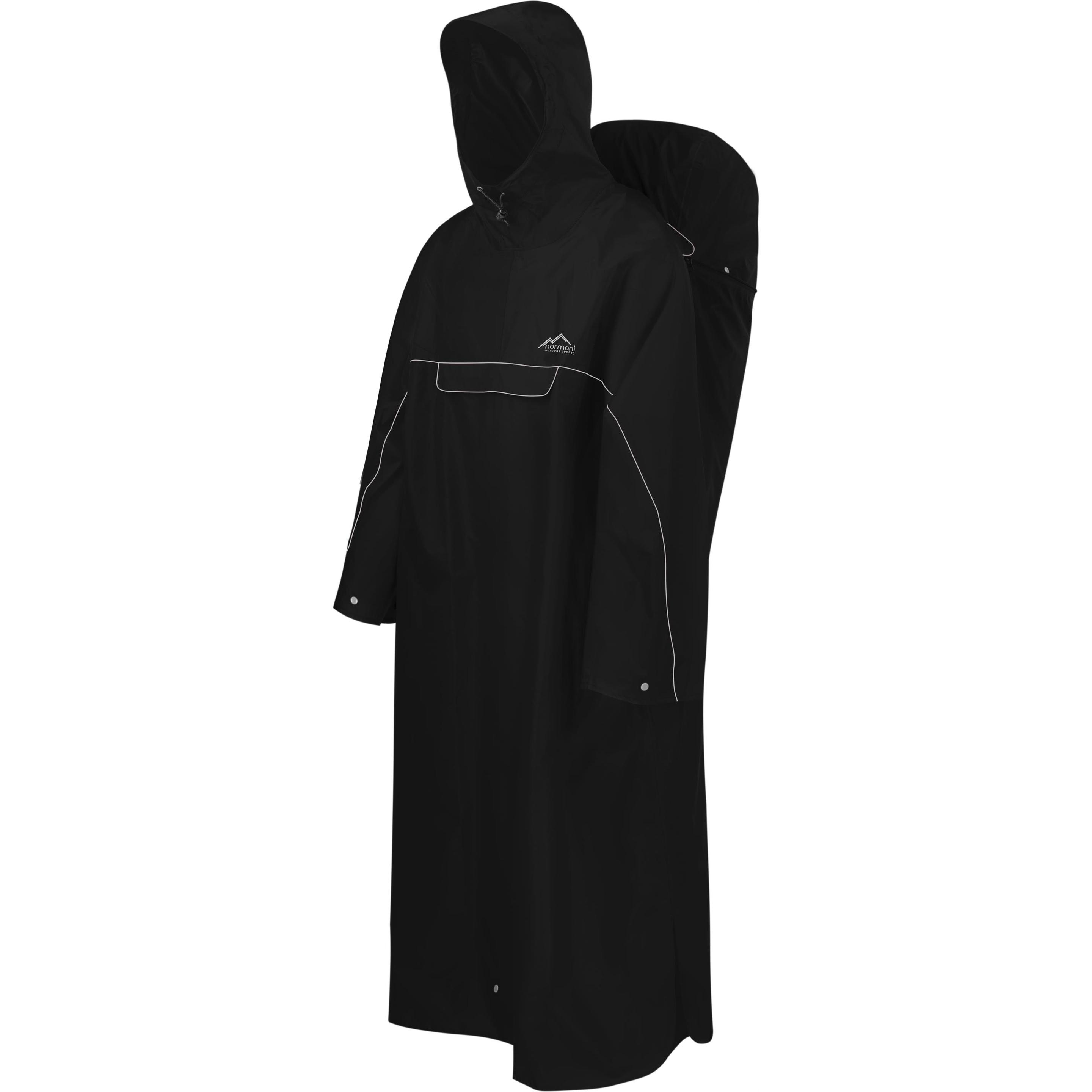 Thumbnail - Normani, Unisex, Jacke, Regenponcho Tutunendo (56, 58), Schwarz, 56, 58