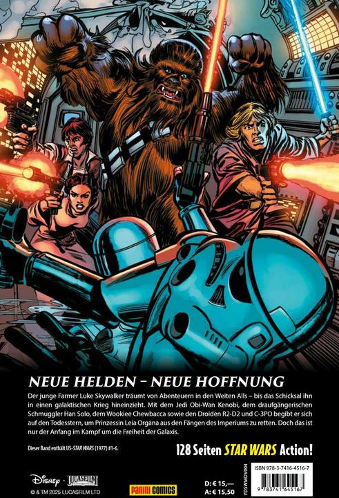 Produktbild Panini Star Wars: Movie Collection - Episode 4: Eine neue Hoffnung (Deutsch, Bill Wray, Howard Chaykin, Rick Hobrg, Roy Thomas, Steve Leialoha, 2025)