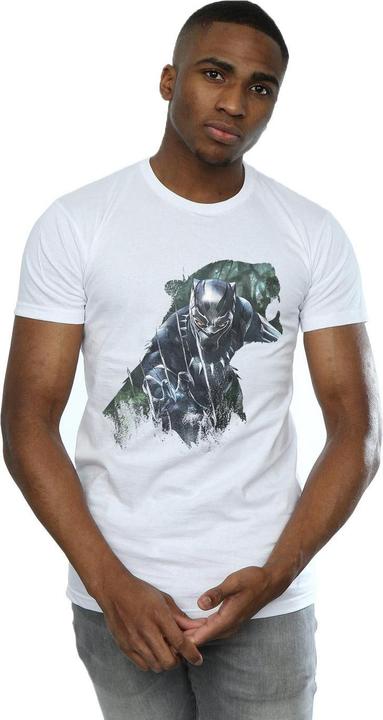 Actual product image Mens Black Panther Wild Silhouette T-Shirt (S)