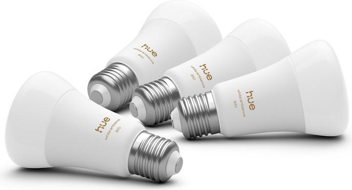 Image du produit Philips Hue A60 - E27 pre - 810 - 4-pak (E27, 810 lm, 4 x)