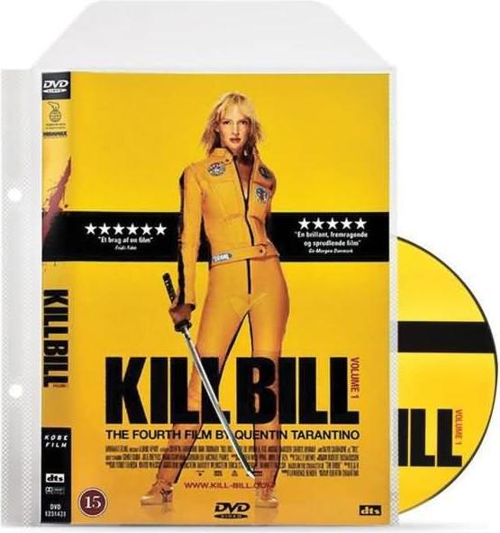 DVD Schutzhüllen 162x185mm transparent mit Klappe und Abheftrand VE=100 Stück