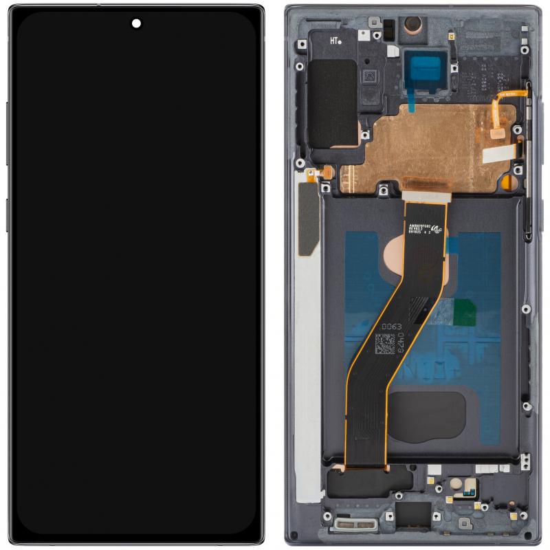 MP Display Unit für Samsung Galaxy Note 10+ N975, OLED Version, Aftermarket, Schwarz (Display), Pezzi di ricambio per dispositivi mobili