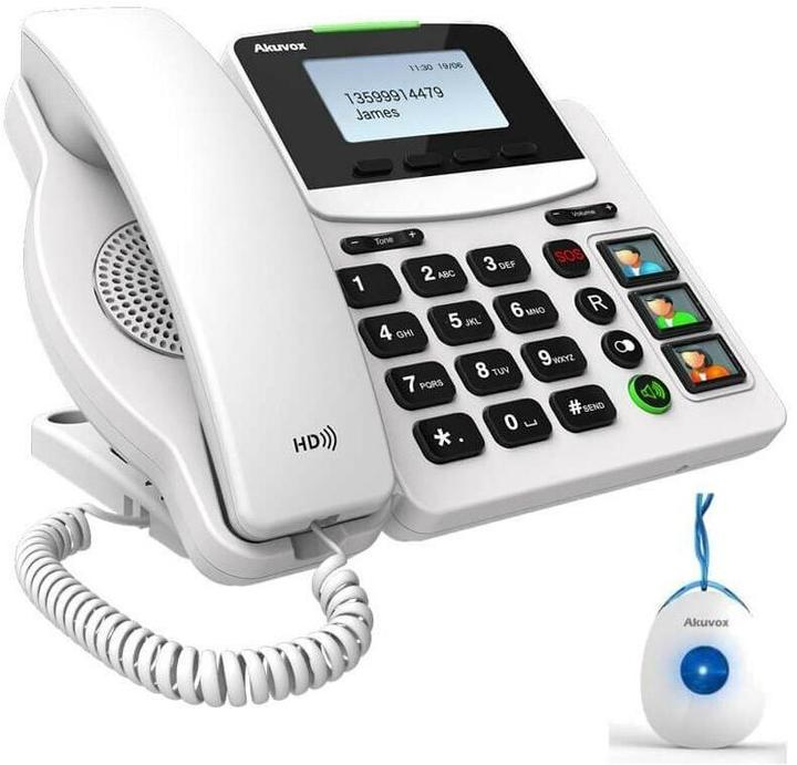 Produktbild Akuvox R15P Grosstasten-SIP-Telefon inkl. SOS-Sender, PoE