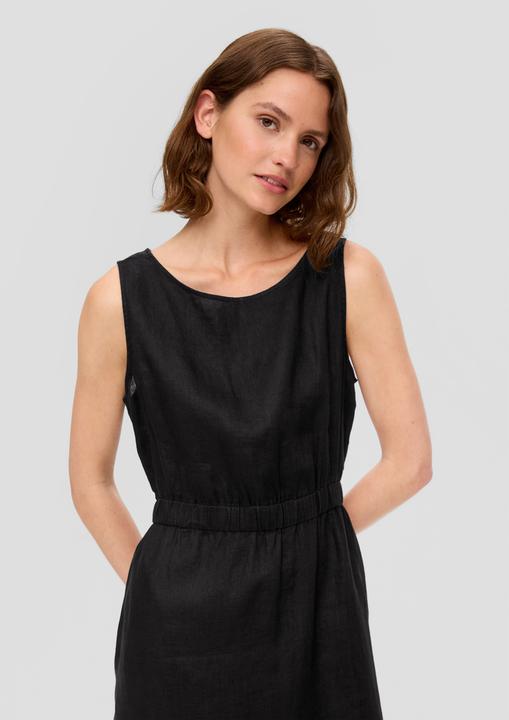 Actual product image S.Oliver Kleid Ärmelloses Leinenkleid mit Elastikbund (48)
