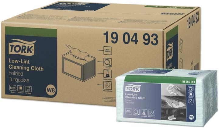 Immagine prodotto Tork Low-Lint Cleaning Cloths Blue 8x75 (75 pz.)