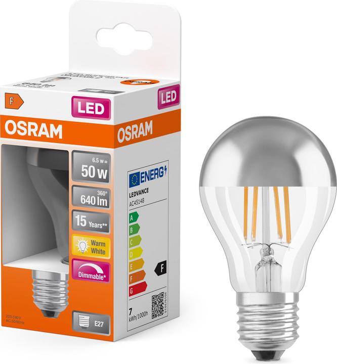 Produktbild Osram Retrofit Classic A Mirror (E27, 650 lm, 1x)