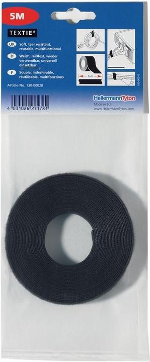 Image du produit HellermannTyton Collier de serrage rapide 5000x12,5 Text. noir. (Serre-câbles en plastique, 1 pcs)