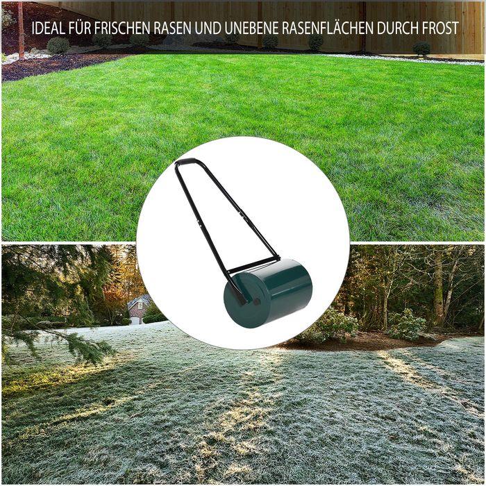 Immagine prodotto Swisshandel24 Rullo per prato con impugnatura a U Rullo da giardino Rullo da giardino diametro 30 cm 30 L