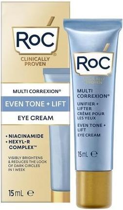 Produktbild Roc Multi Correxion Even Tone Lift Eye Cream Brightening and Dark Circle Solution Anti-Aging Eye Formula (Augenpflege Gel, 15 ml)