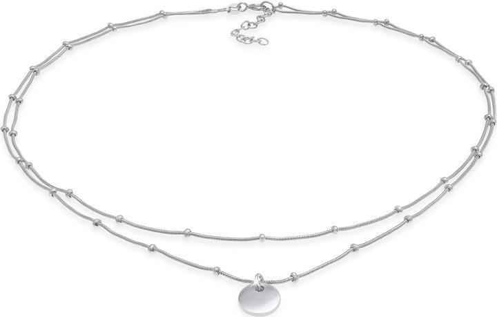 Produktbild Elli Choker Layer Plättchen Kugelkette (Sterling Silber, 36 cm)