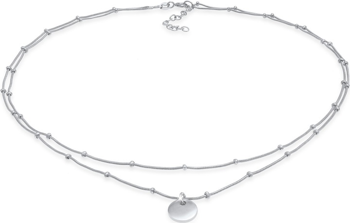 Produktbild Elli Choker Layer Plättchen Kugelkette (Sterling Silber, 36 cm)