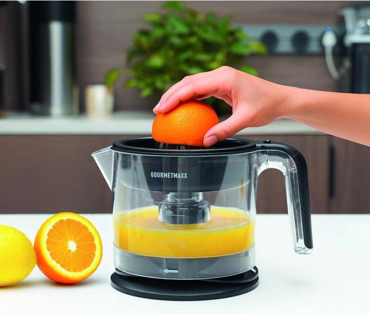Produktbild Gourmetmaxx Zitruspresse 25 W Schwarz, Materialtyp: Kunststoff