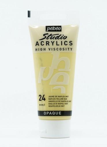 Actual product image Pebeo Studio Acrylics Fine Acrylic (Naples yellow imitation, 100 ml)