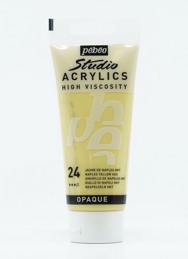 Actual product image Pebeo Studio Acrylics Fine Acrylic (Naples yellow imitation, 100 ml)