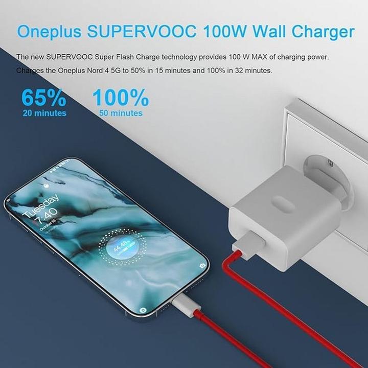 Actual product image NoName Adapter Oneplus Original OnePlus Power Charger VCBAOBEH 100W blister (100 W, 1 portion)