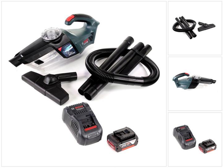 Actual product image Bosch Professional Bosch GAS 18V-1 Professional Cordless Vacuum Cleaner Li-Ion + 1x Battery 4.0 Ah + Charger GAL 1880